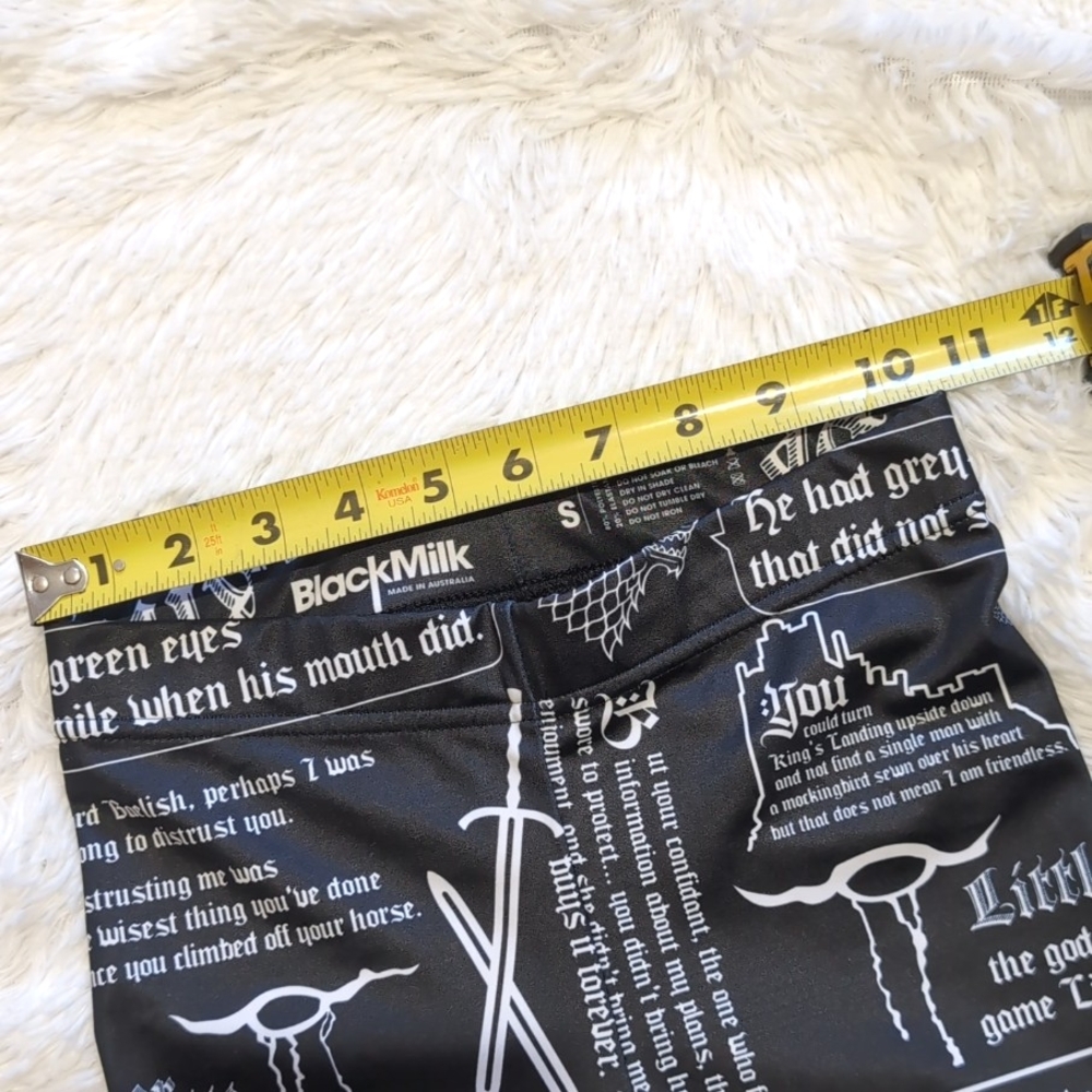 Blackmilk Game of Thrones Littlefinger Quotes HWMF Statement Leggings Size Small - Picture 12 of 15